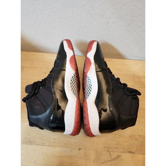 Nike Air Jordan‎ 11 Retro High Bred size 10 378037-061 OG XI Black - Picture 8 of 10